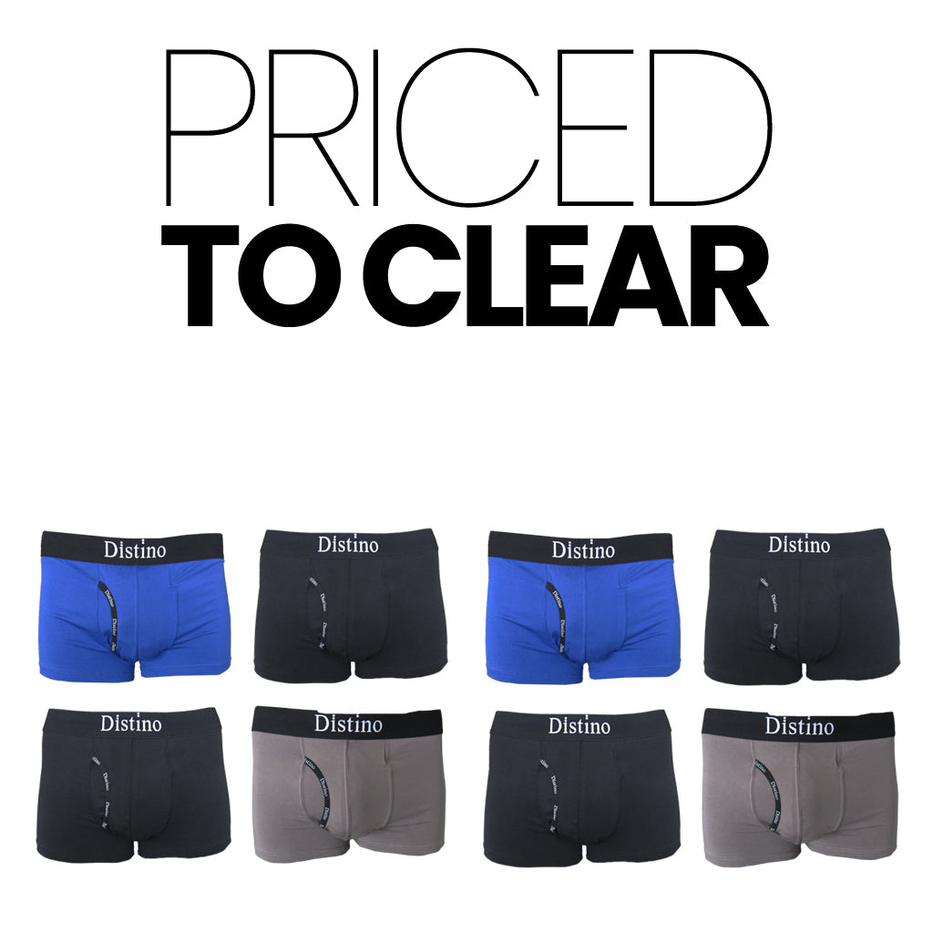 Bamboo Boxer Briefs / Trunks - (8 Pack Deal) - Clearance Stock - Distino Of Melbourne