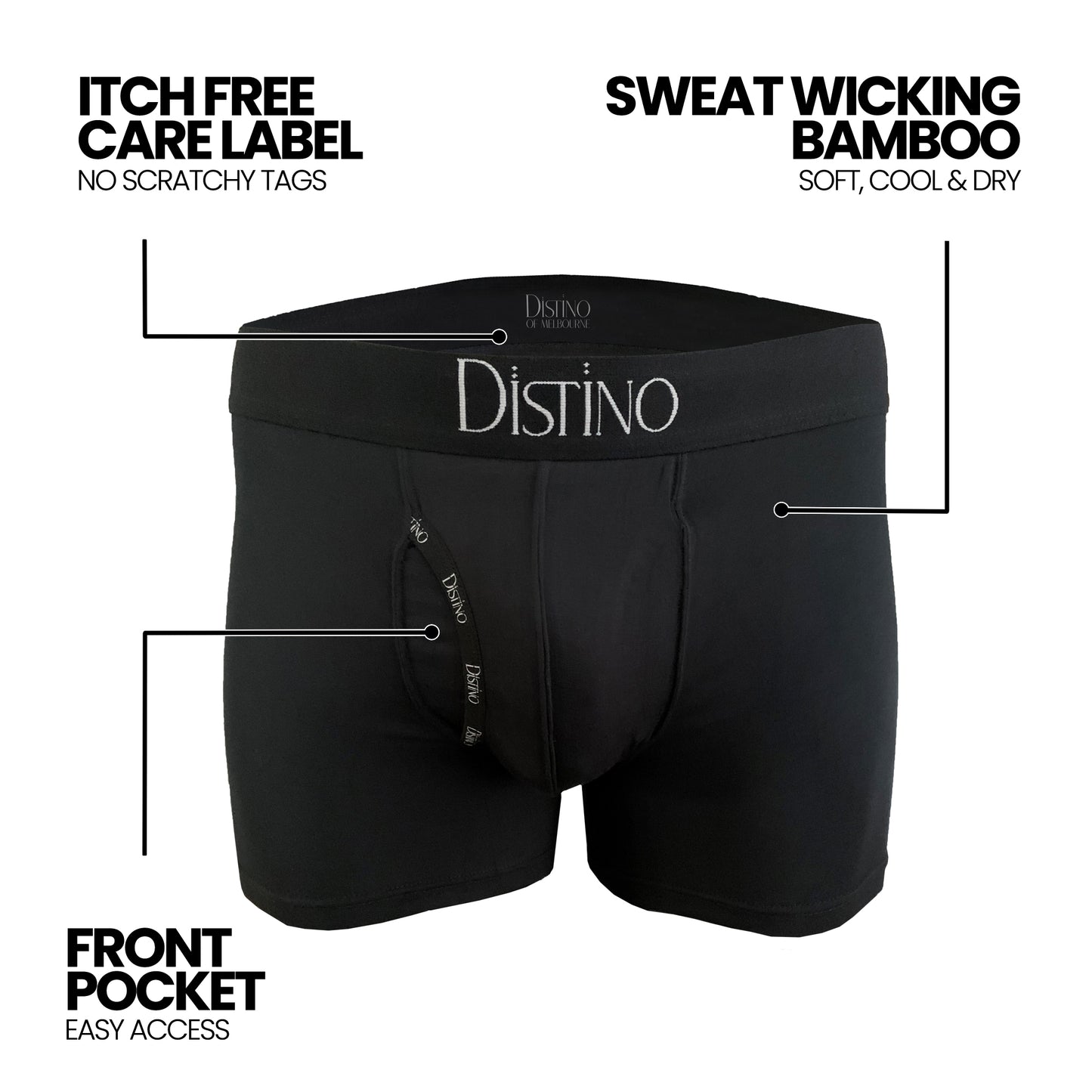 Bamboo Boxer Briefs - Long Leg (Single Pack)