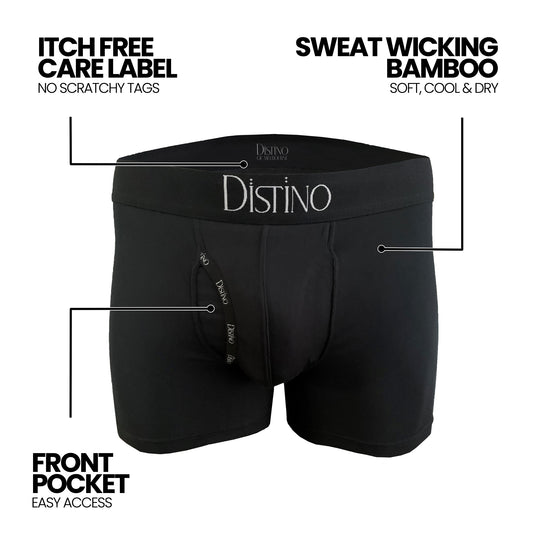 Bamboo Boxer Briefs - Long Leg (Single Pack) - Distino Of Melbourne
