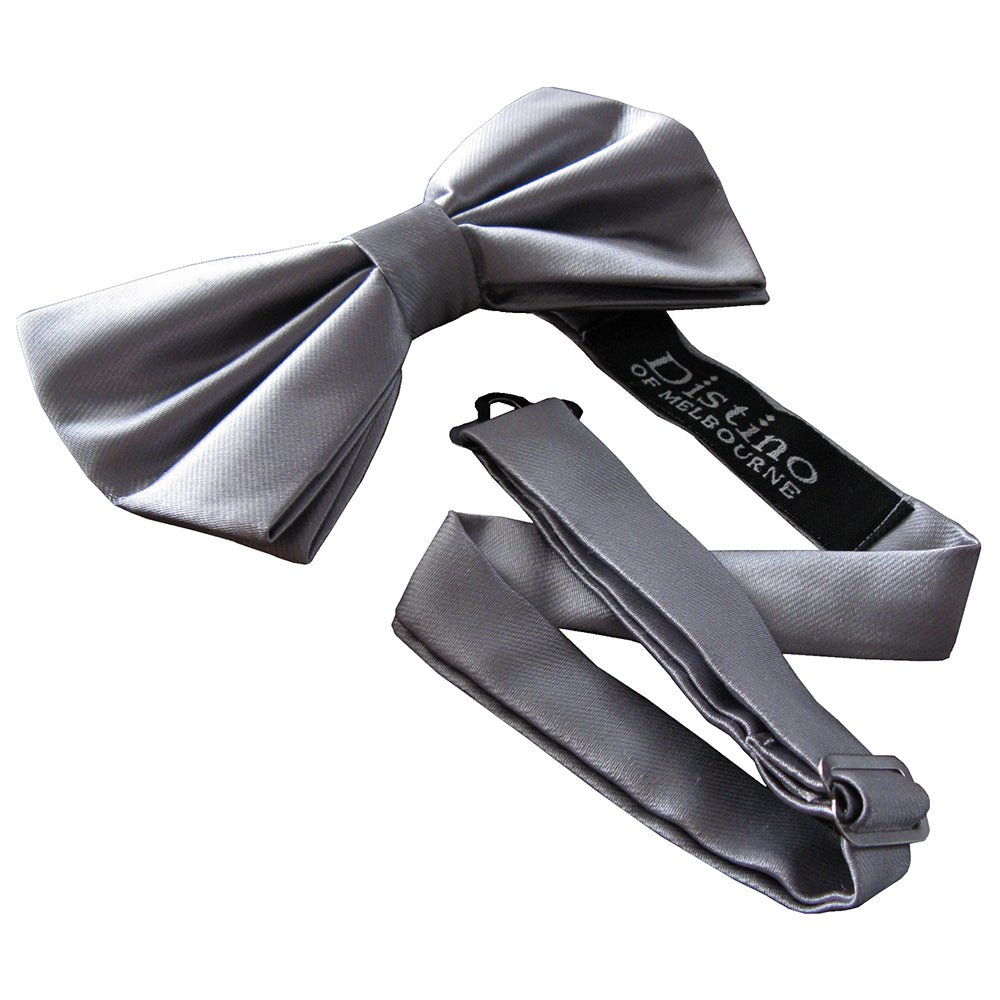 Silver Bow Tie - Distino Of Melbourne