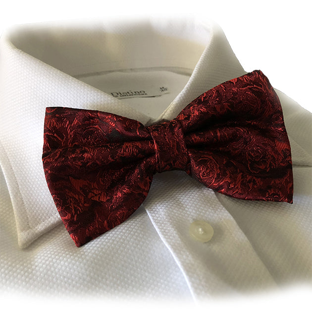 Rose Red Bow Tie