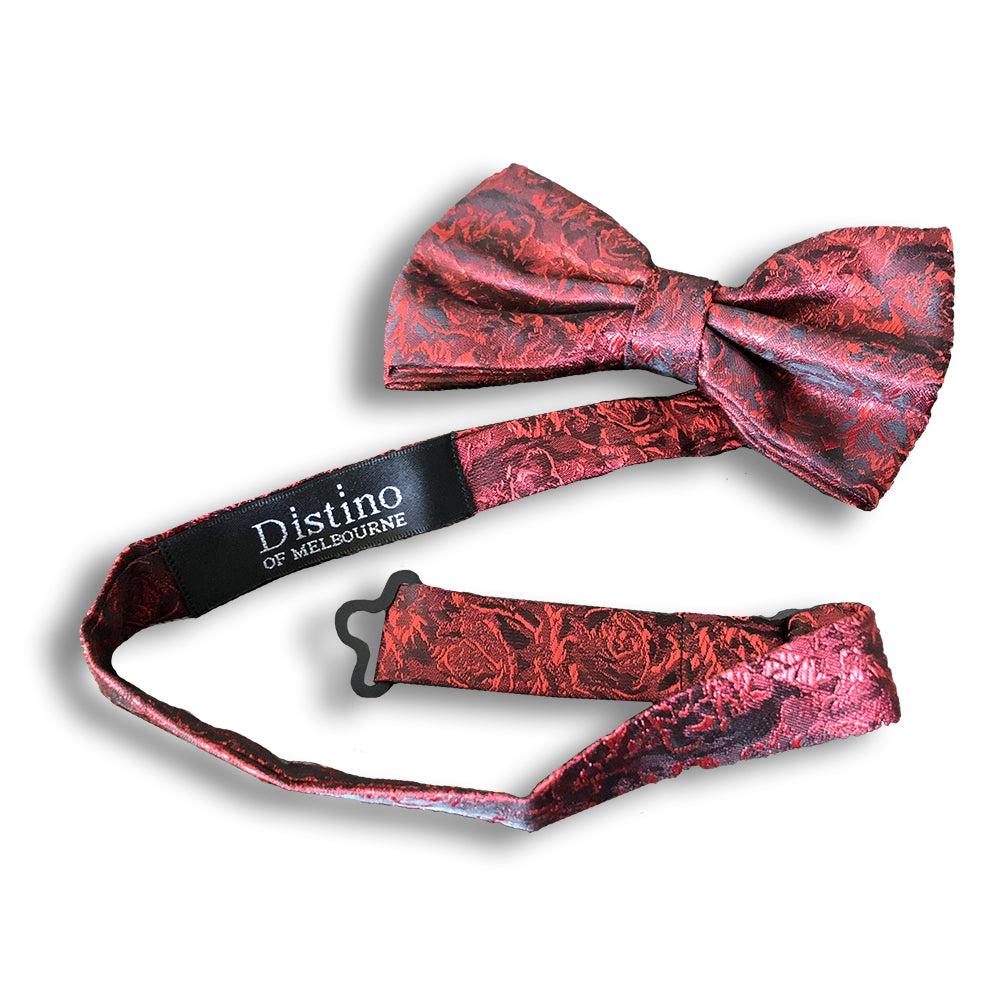 Rose Red Bow Tie