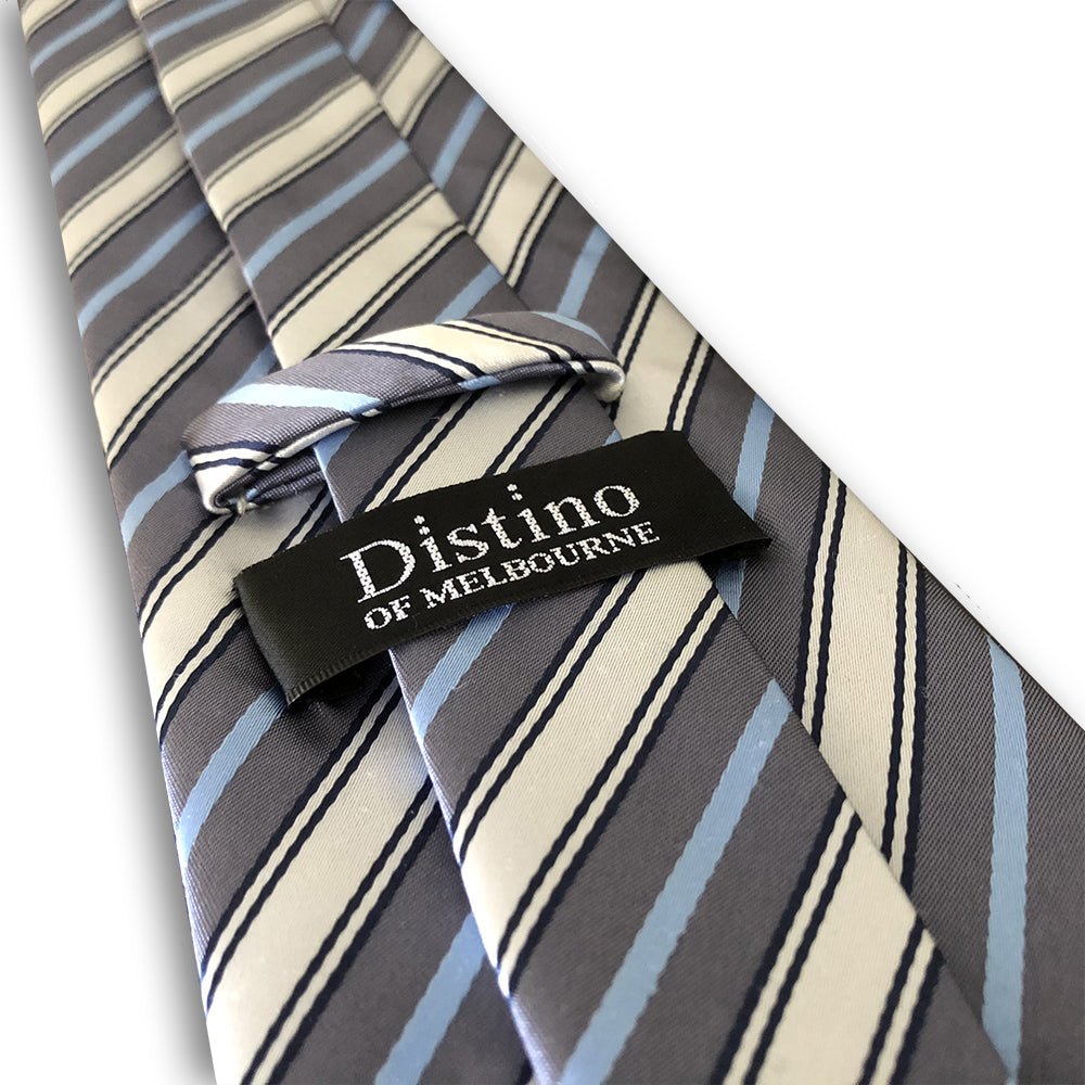 “Banda Blu” Polyester Tie - Distino Of Melbourne