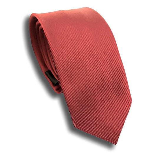 “Burgundy” Skinny Polyester Tie - Distino Of Melbourne