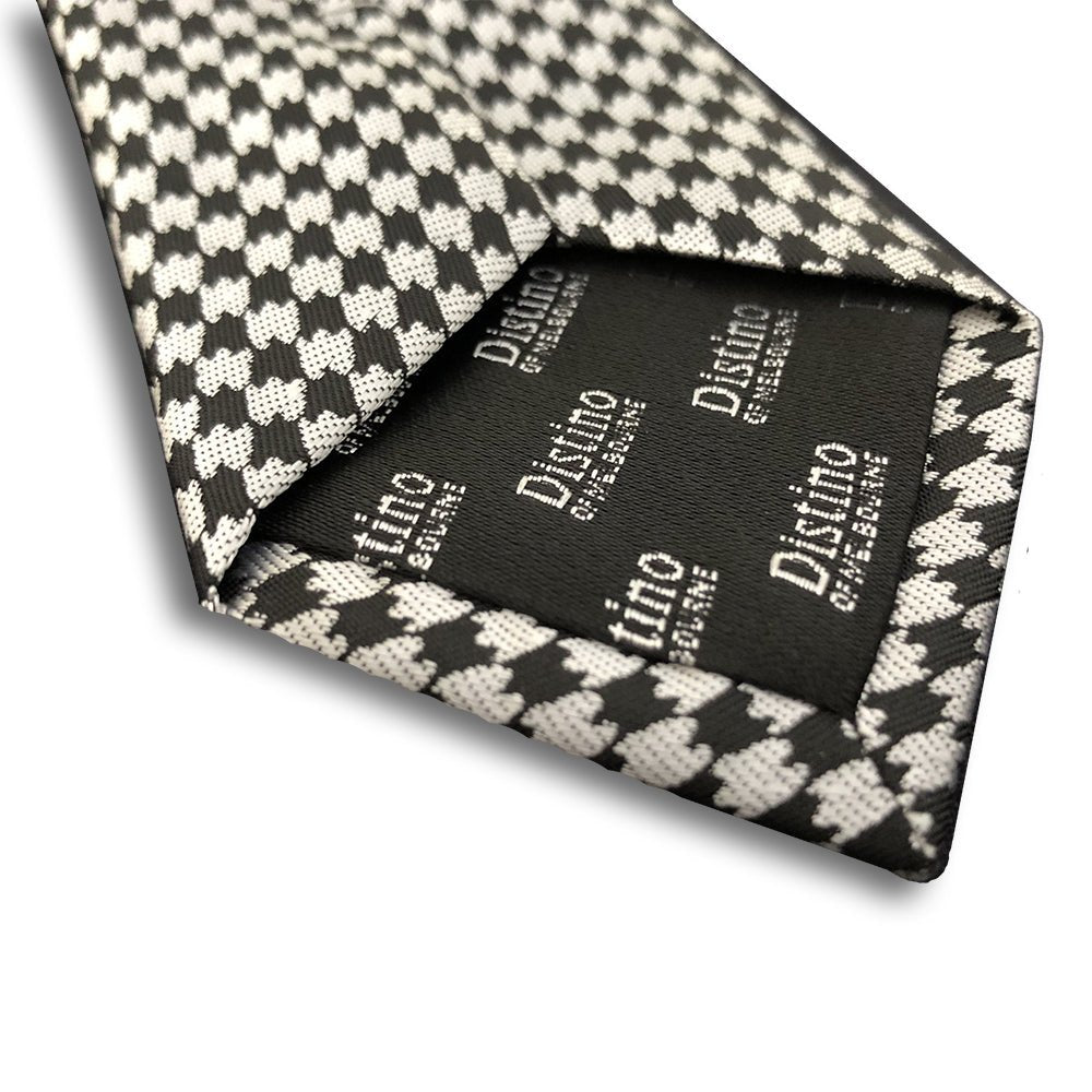 “Checkerboard” Skinny Polyester Tie - Distino Of Melbourne