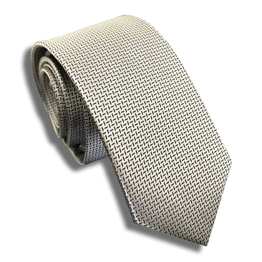 “Real Steel” Skinny Polyester Tie - Distino Of Melbourne