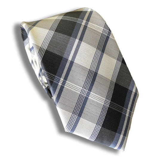 “The Plaid” Skinny Polyester Tie - Distino Of Melbourne