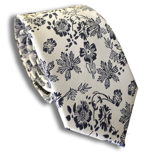“Oriental” Skinny Polyester Tie - Distino Of Melbourne