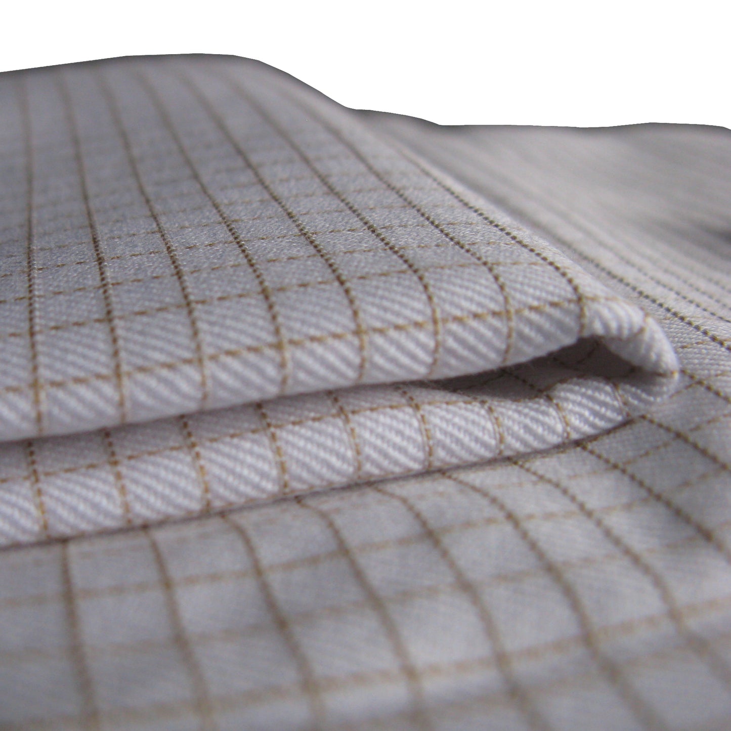 French Cuff Cotton Shirt - "Rust White Check" - Clearance Stock - Distino Of Melbourne