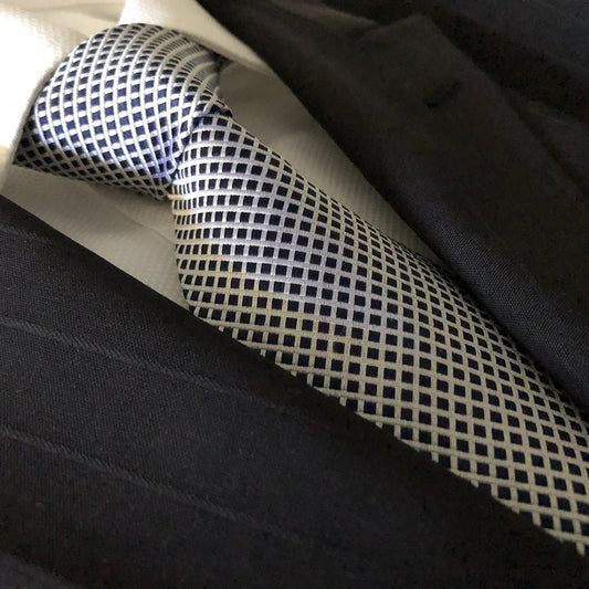 “Distinguished Gent” Seven Fold Silk Neck Tie - Distino Of Melbourne