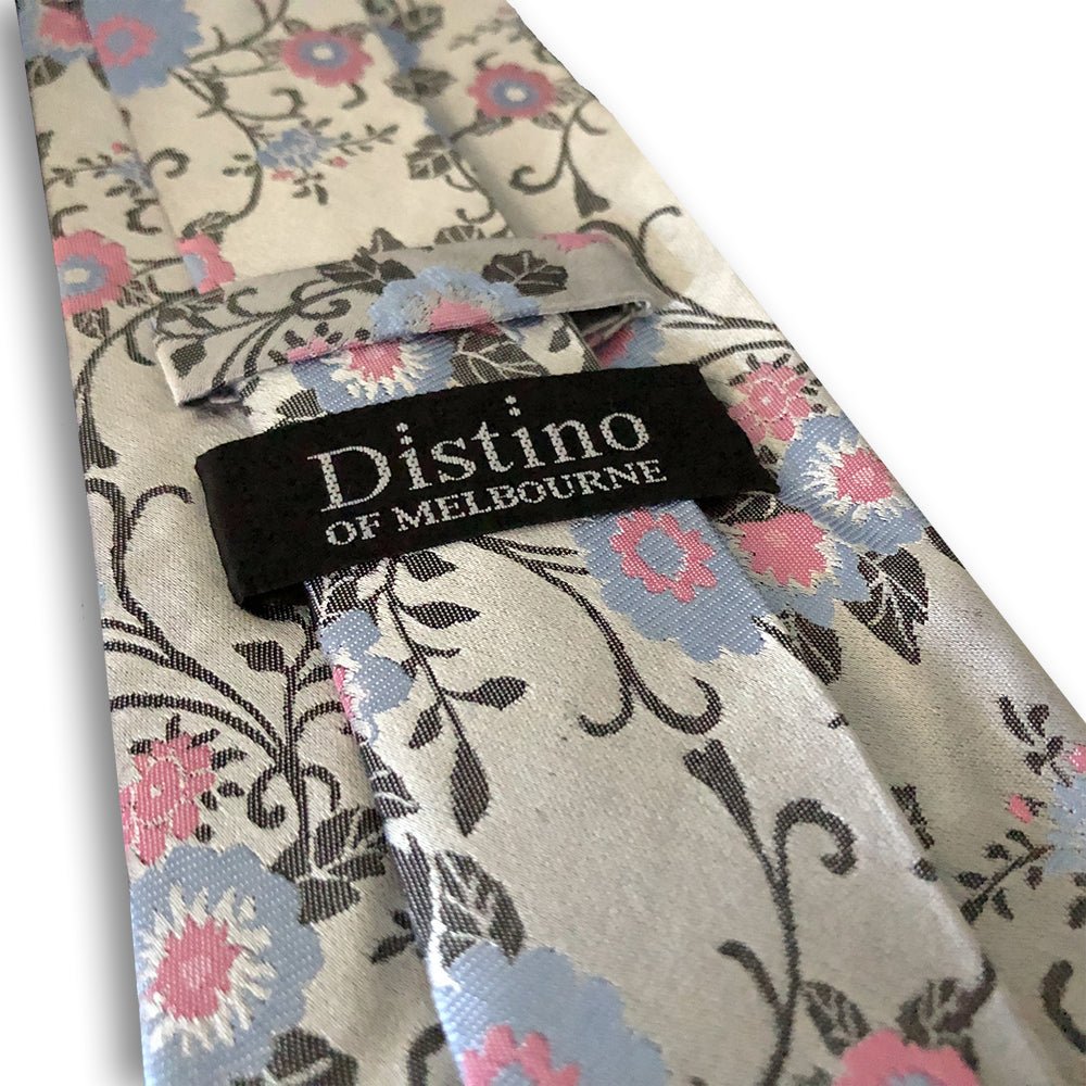 “Orientale Floreale” Seven Fold Silk Neck Tie - Distino Of Melbourne