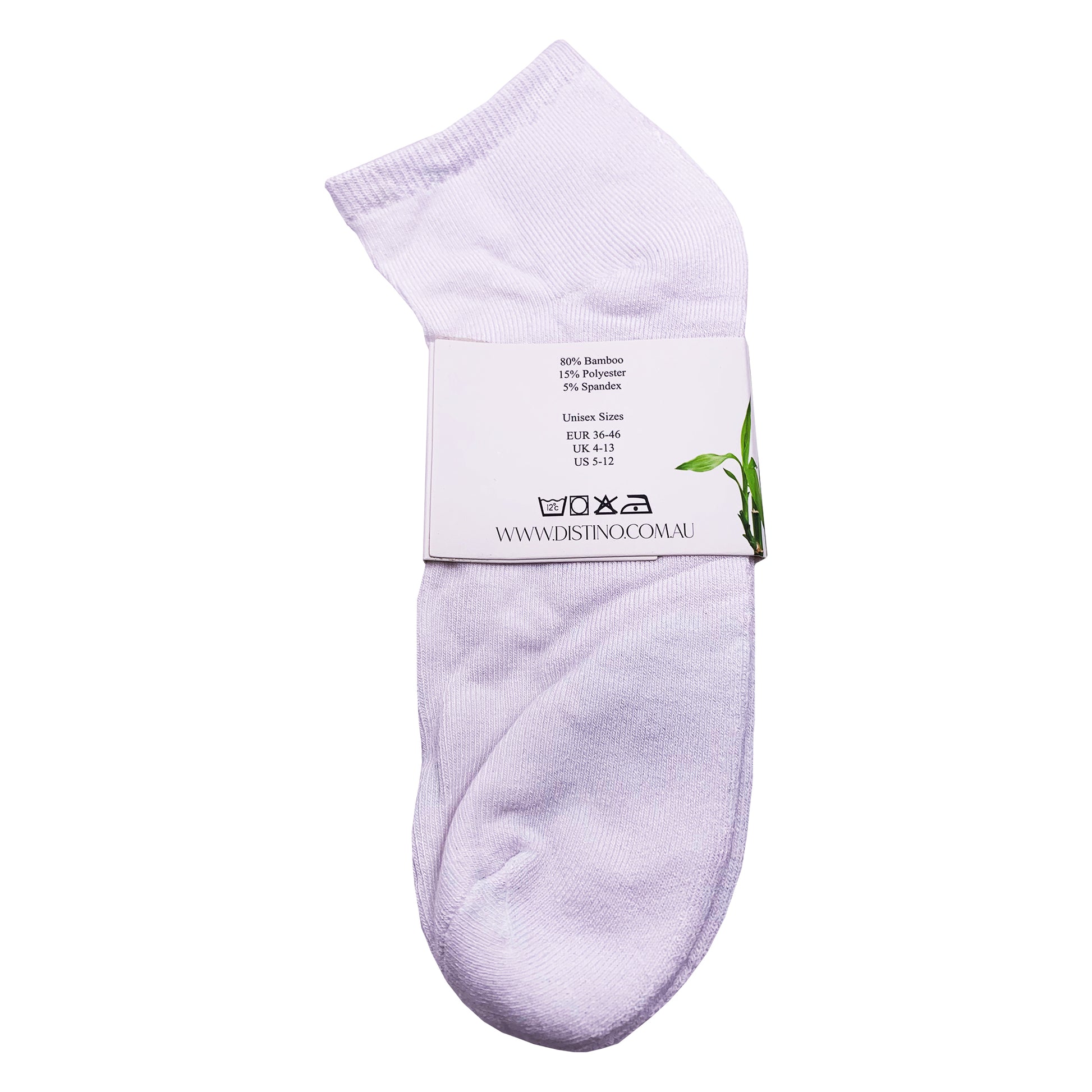 Distino Bamboo White Ankle / Sport Socks - 3 Pack Deal - Distino Of Melbourne