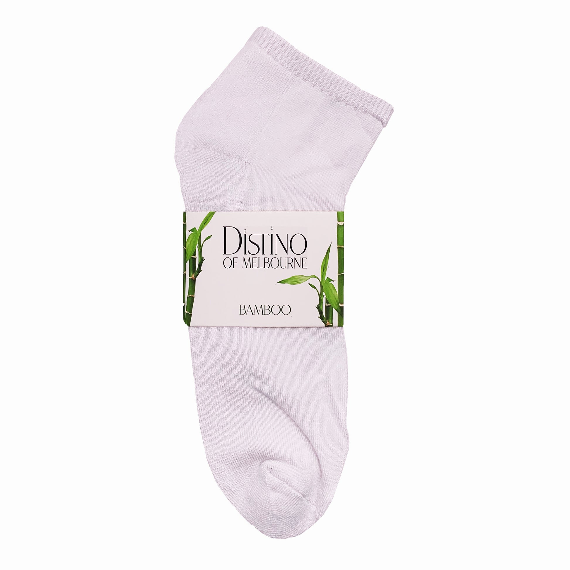 Distino Bamboo White Ankle / Sport Socks - 3 Pack Deal - Distino Of Melbourne