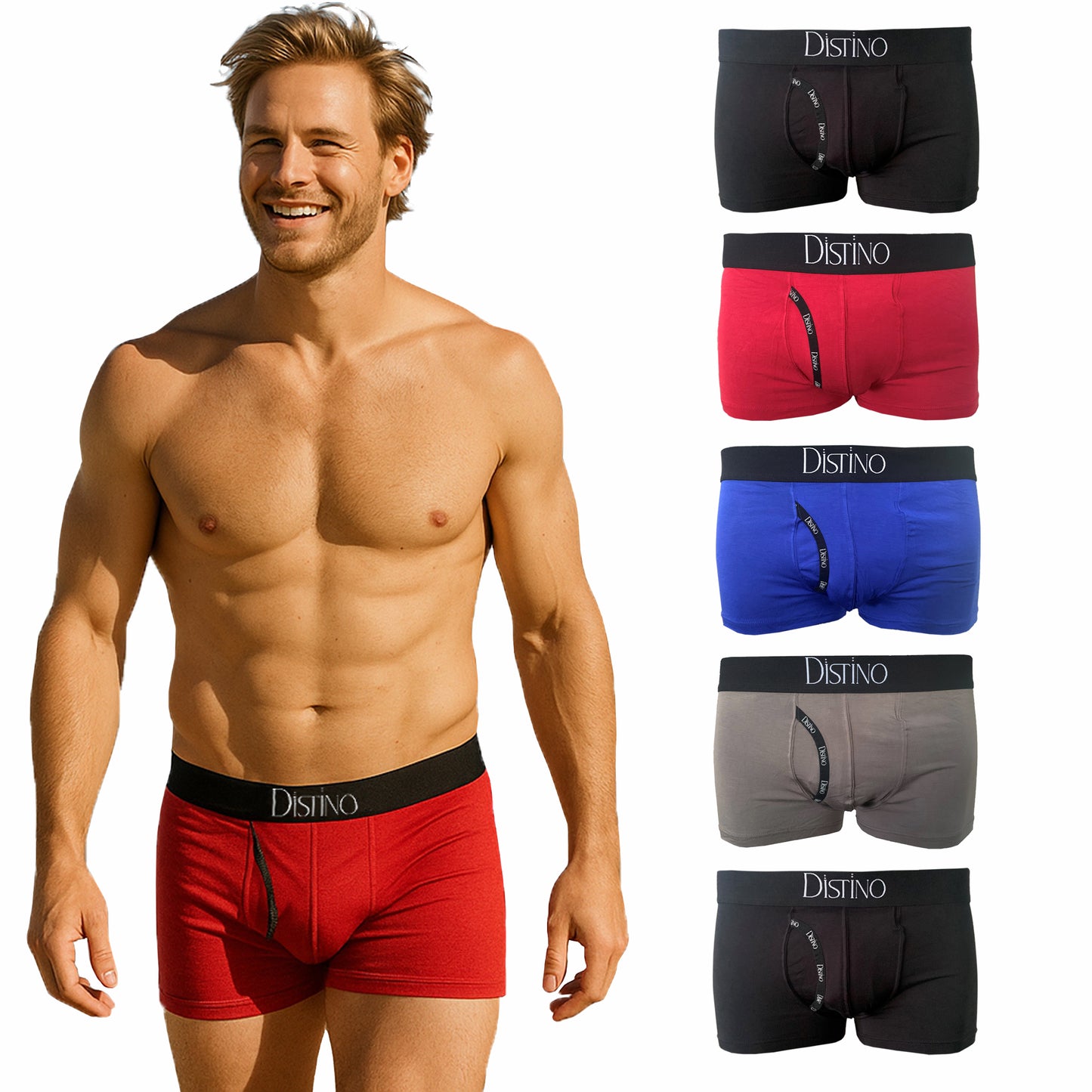 Bamboo Boxer Briefs / Trunks - (5 Pack Deal) - Distino Of Melbourne