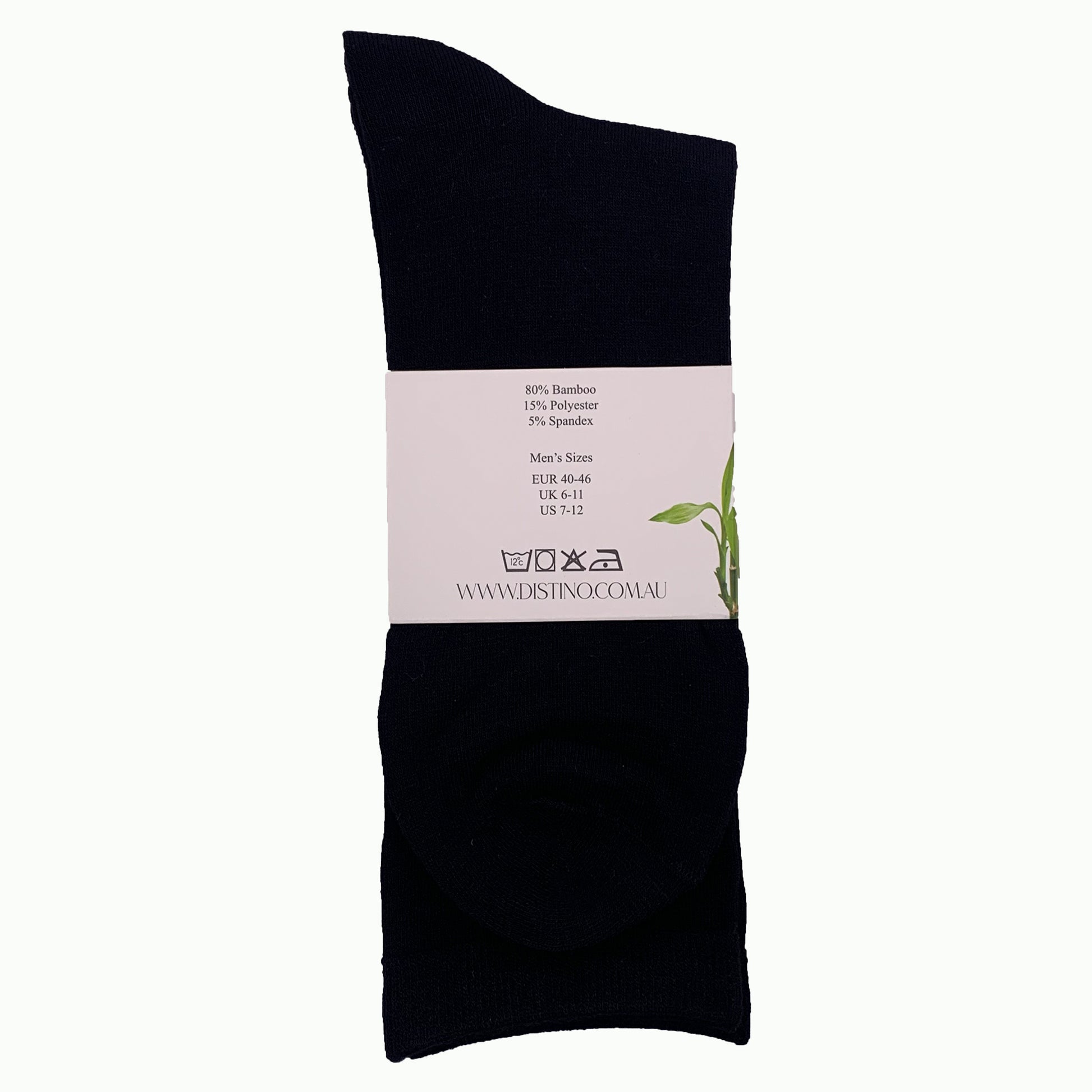 Distino Bamboo Black Dress Socks - 3 Pack Deal - Distino Of Melbourne