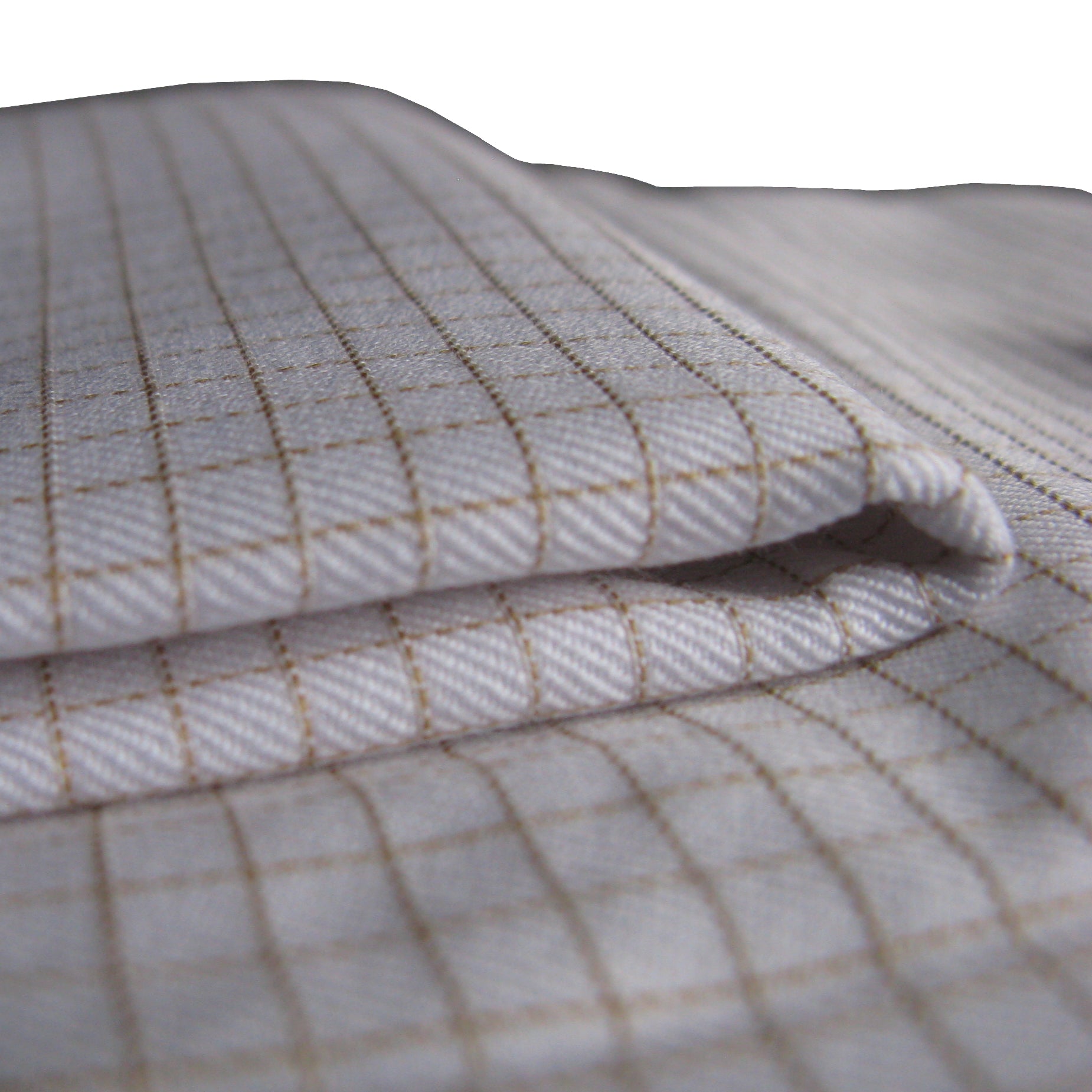 French Cuff Cotton Shirt - "Rust White Check" - Clearance Stock - Distino Of Melbourne