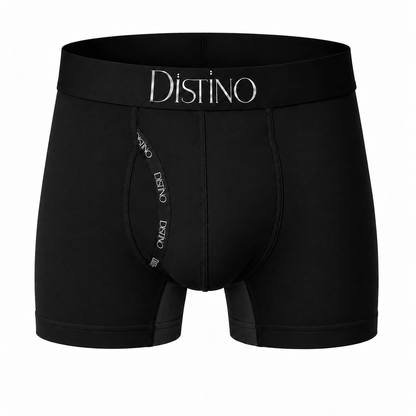 Bamboo Boxer Briefs - Mens Pureglide Anti-Chafe Long Leg Underwear (Single Pack) - Distino Of Melbourne