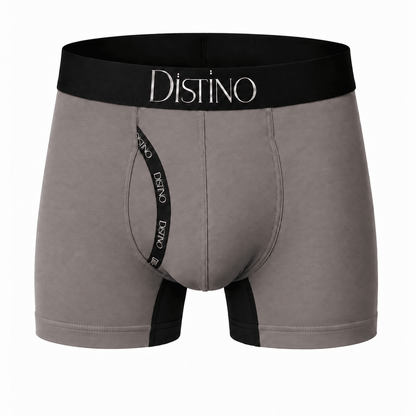 Bamboo Boxer Briefs - Mens Pureglide Anti-Chafe Long Leg Underwear (Single Pack) - Distino Of Melbourne