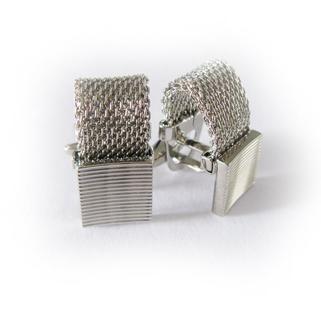 “Chelsea” Banded Chain Cufflinks - Distino Of Melbourne