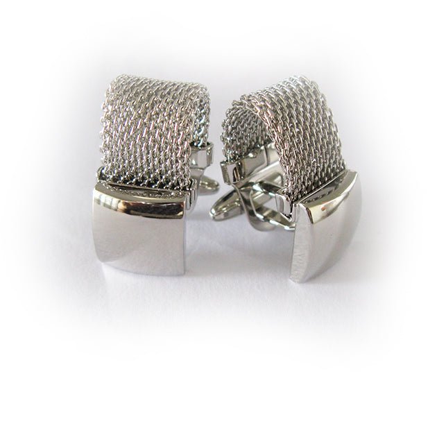 “Signature” Banded Chain Cufflinks - Distino Of Melbourne