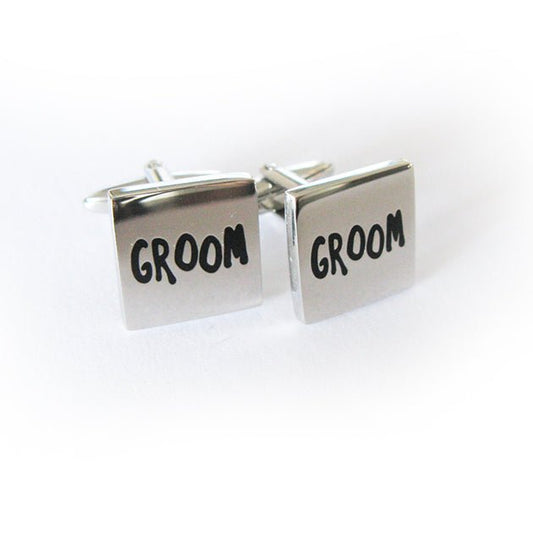 Novelty “Groom III” Cufflinks - Distino Of Melbourne