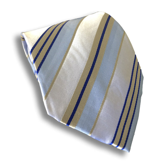 “STRISCIA BLU” SILK NECK TIE