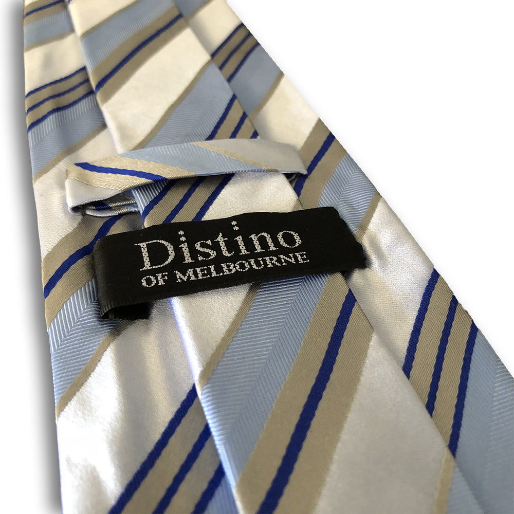 “STRISCIA BLU” SILK NECK TIE