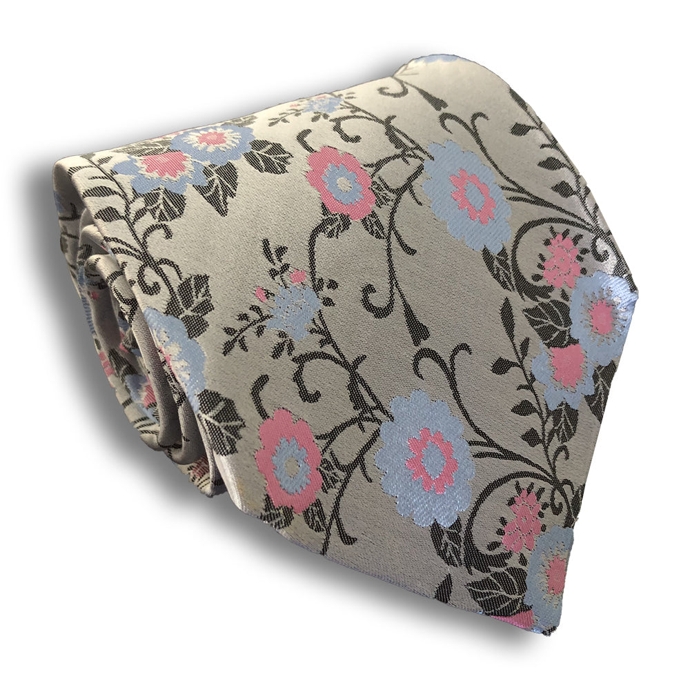 “ORIENTALE FLOREALE” SEVEN FOLD SILK NECK TIE