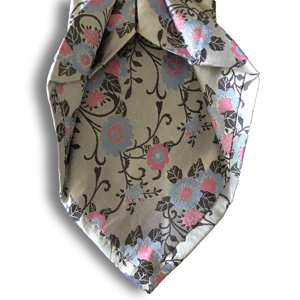 “ORIENTALE FLOREALE” SEVEN FOLD SILK NECK TIE