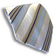 Silver & Blue Silk Tie