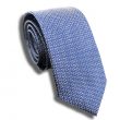 Blue Check Skinny Tie
